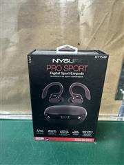NYSLife HT1549 Pro Sport Digital Sport Earbuds - Black